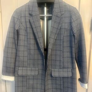 Liverpool Black and White Plaid Blazer